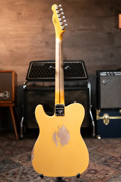 new 7 8 lbs Fender Custom Shop Limited Edition CuNiFe Telecaster Custom Heavy Relic 1 Piece Maple Neck Aged Nocaster Blonde haggertys 10