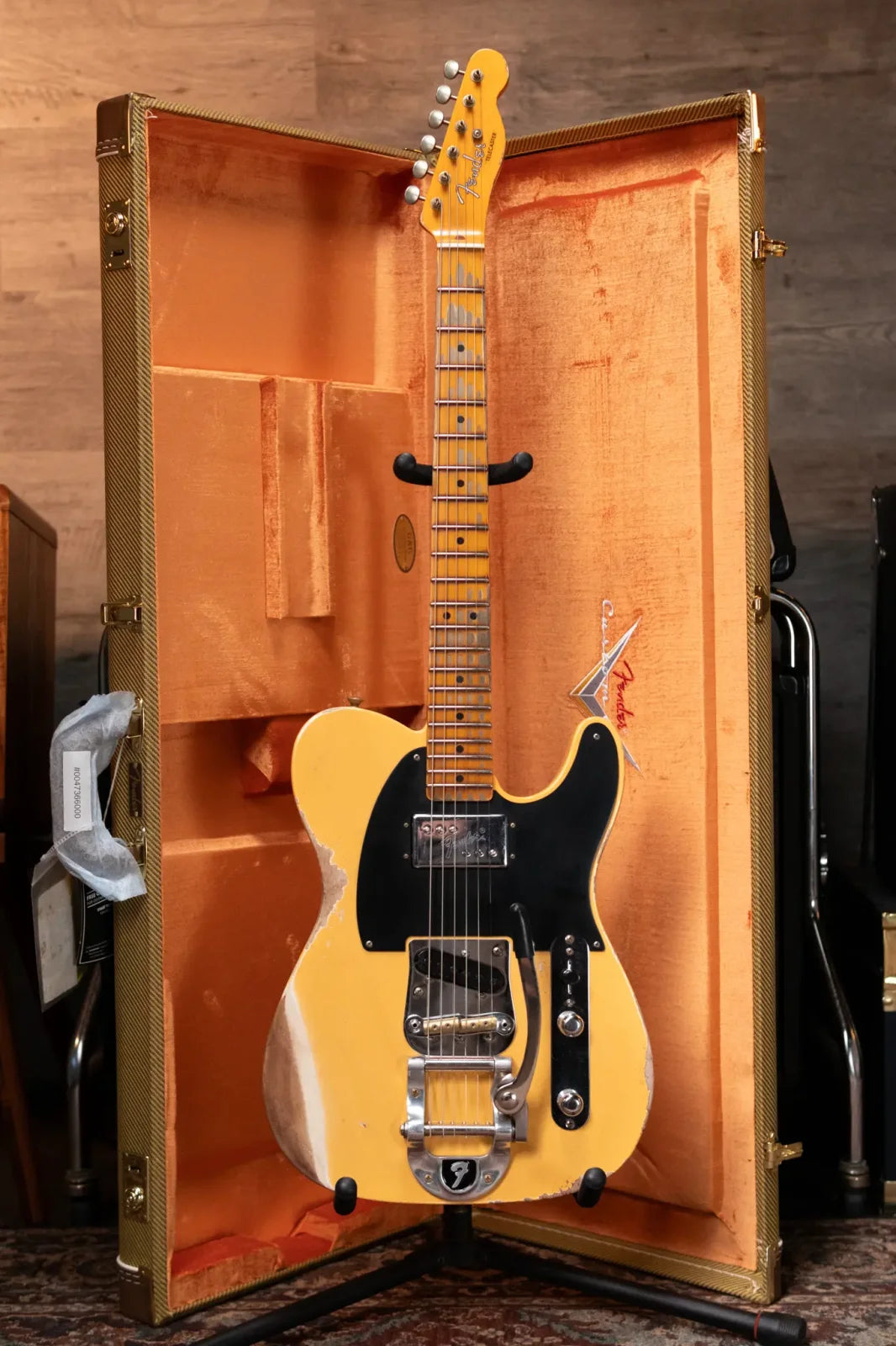 new 7 8 lbs Fender Custom Shop Limited Edition CuNiFe Telecaster Custom Heavy Relic 1 Piece Maple Neck Aged Nocaster Blonde haggertys 17