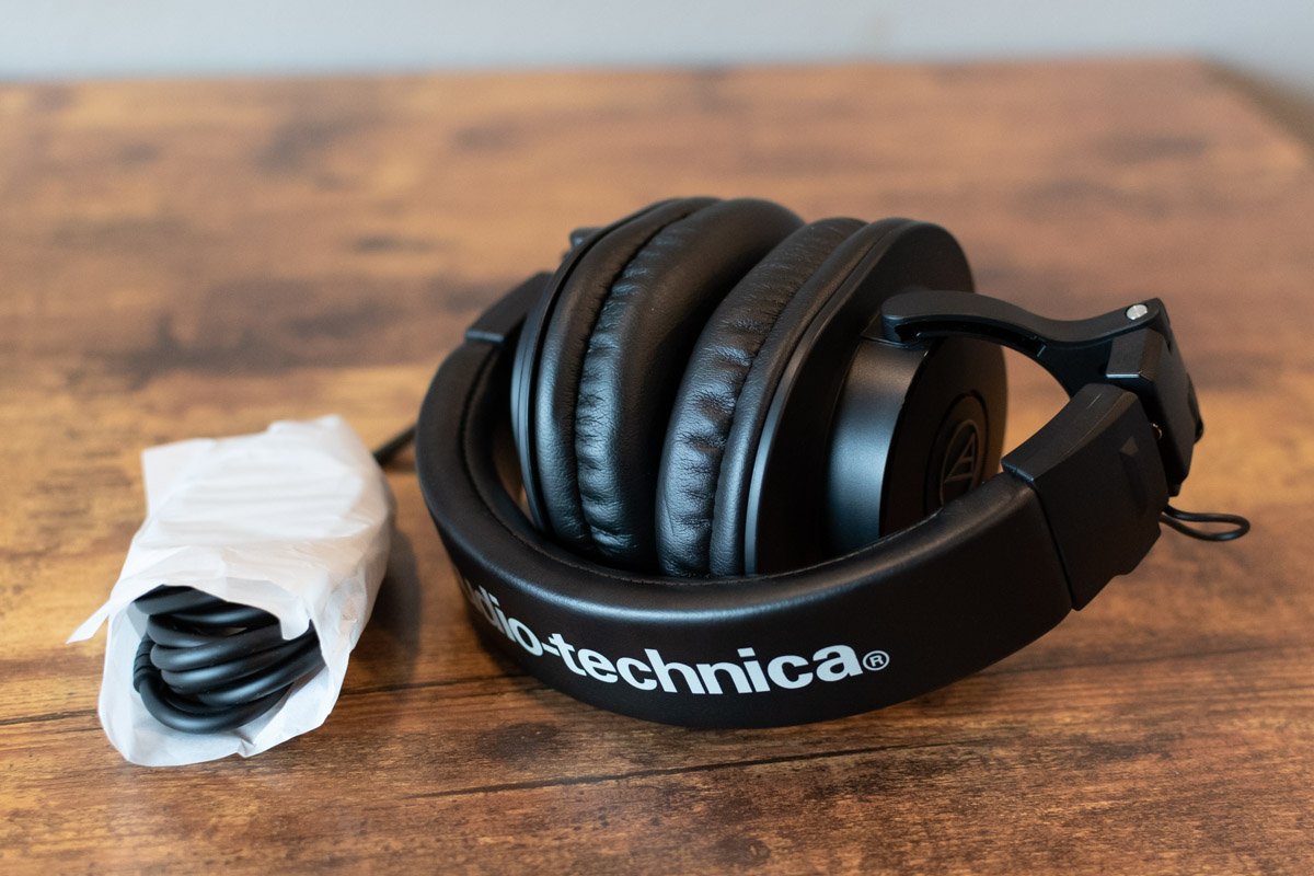 new Audio Technica ATH M30X Closed Back Dynamic Headphones haggertys 04