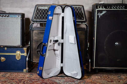 Bobelock 1029 Fiberglass Arrow Mandolin Case- Blue/Gray