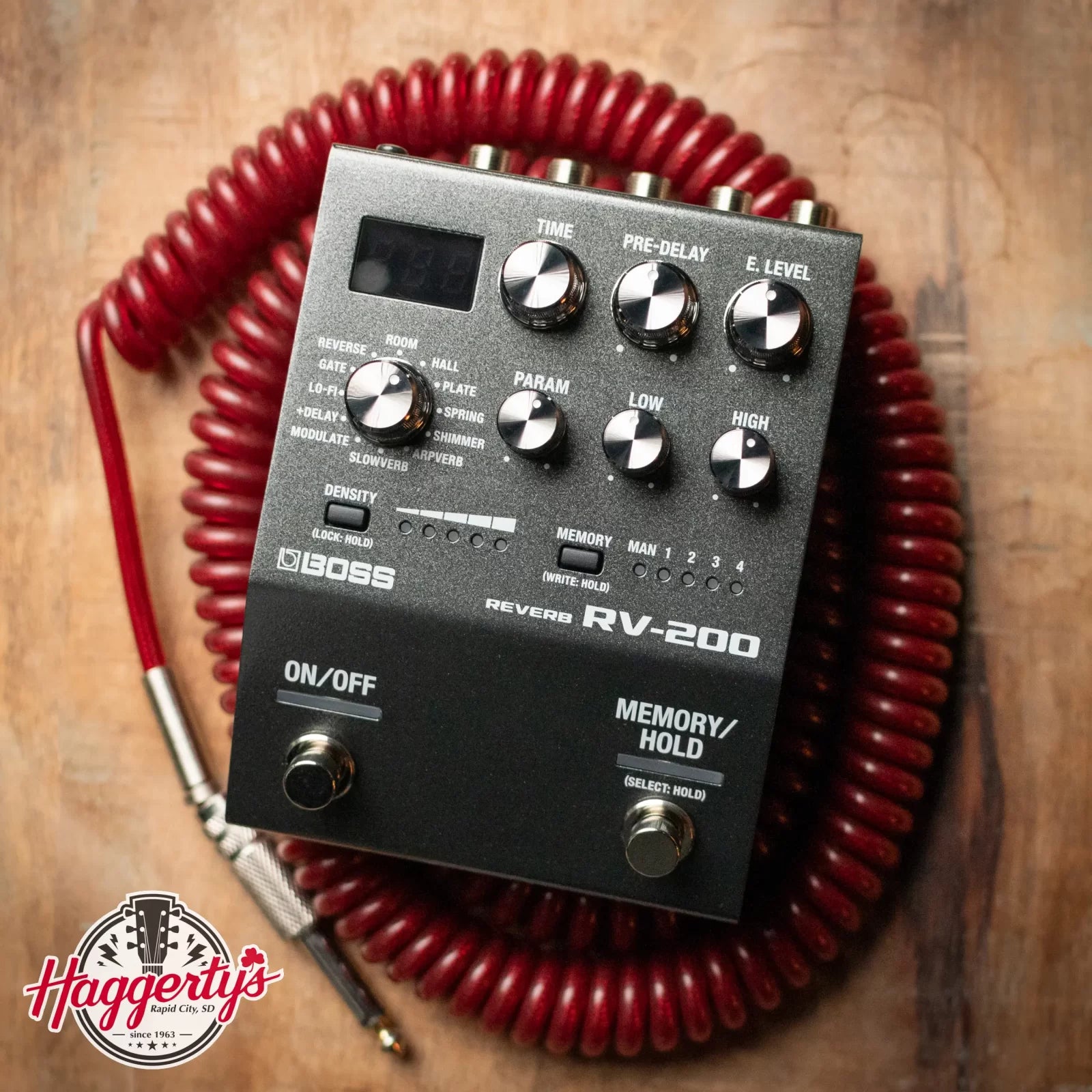 new Boss RV 200 Reverb Pedal haggertys 1