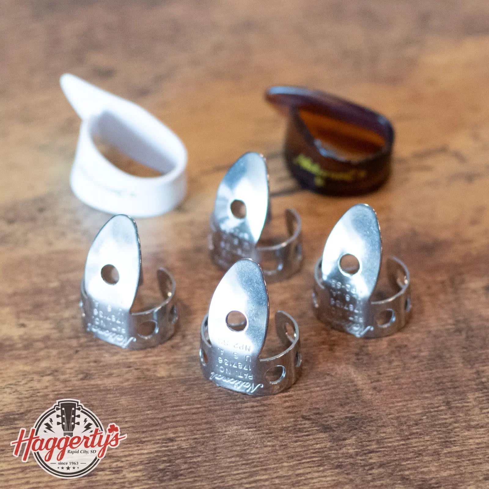 new D Addario National Stainless Steel Finger Pick Bundle 6 Pack haggertys 1