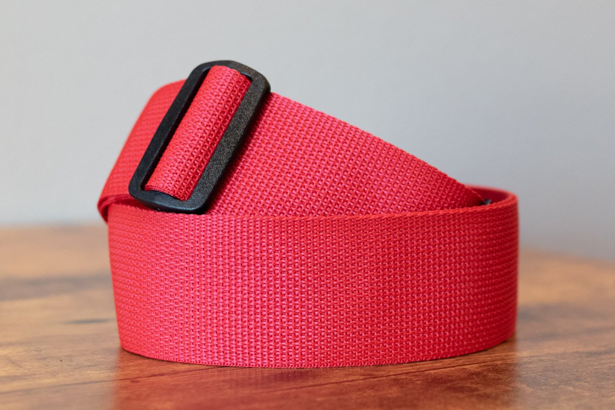 new ERNIE BALL P04040 POLYPRO GUITAR STRAP RED haggertys 2