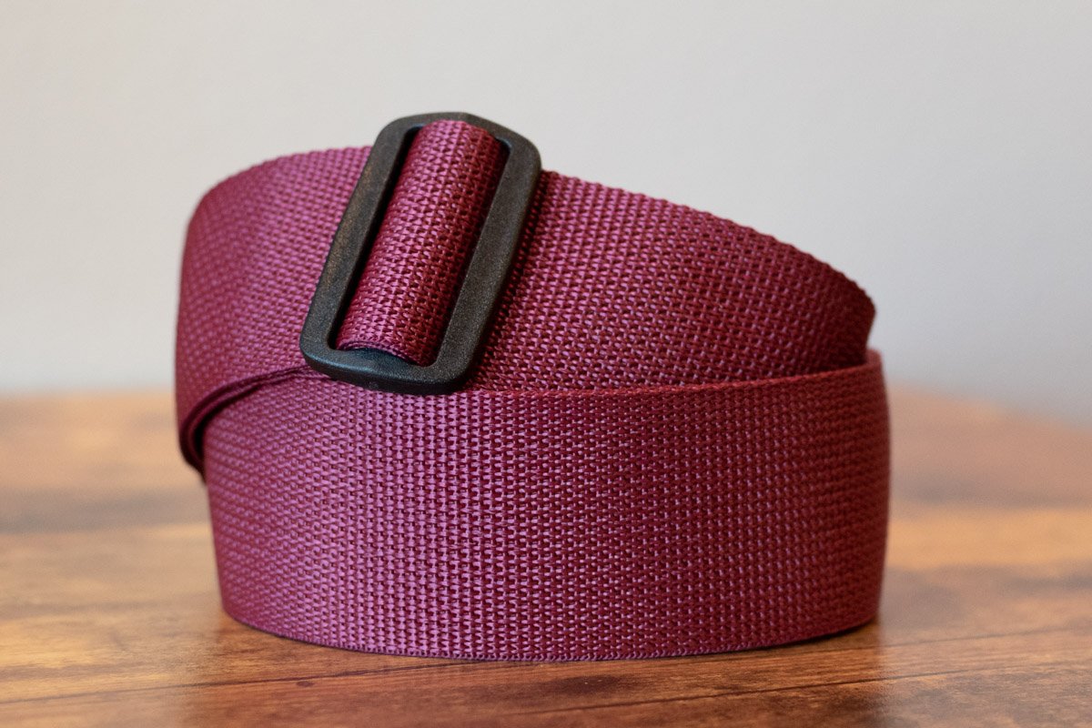 new ERNIE BALL P04047 POLYPRO GUITAR STRAP BURGUNDY haggertys 2