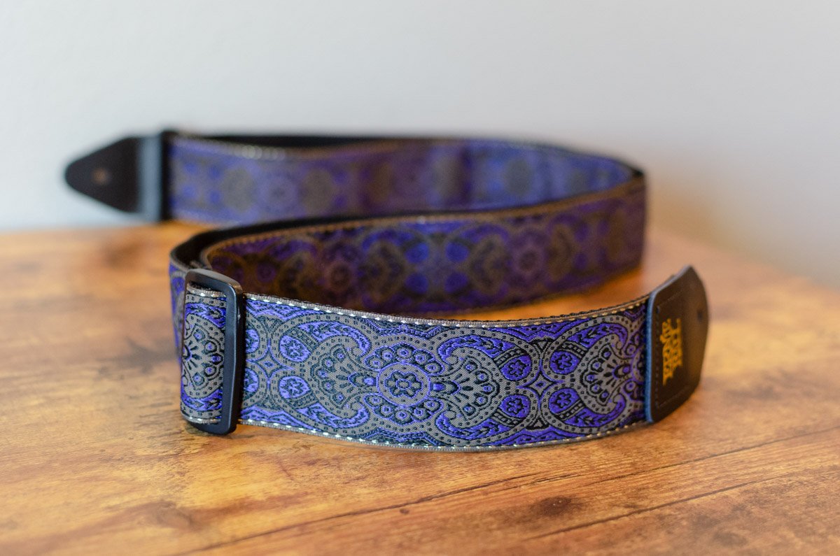 new ERNIE BALL P04164 PURPLE PAISLEY STRAP haggertys 3