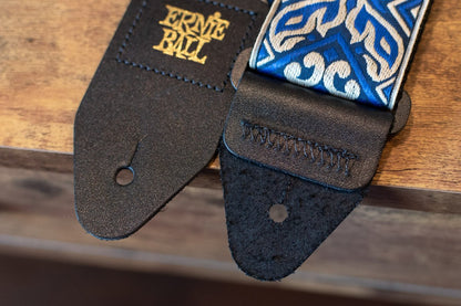 new ERNIE BALL P04165 TRIBAL BLUE JACQUARD STRAP haggertys 5