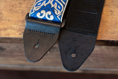 new ERNIE BALL P04165 TRIBAL BLUE JACQUARD STRAP haggertys 6