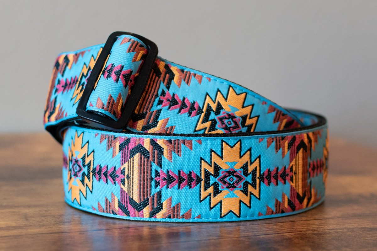 new ERNIE BALL P05323 ALBUQUERQUE NOON JACQUARD GUITAR STRAP haggertys 2