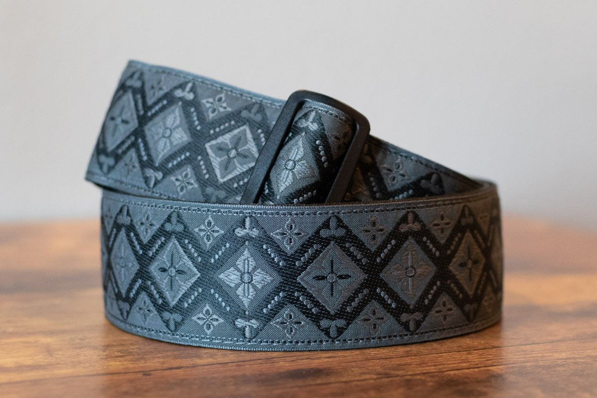 new ERNIE BALL REGAL BLACK JACQUARD GUITAR STRAP haggertys 2