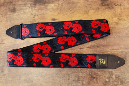 new Ernie Ball P05335 Tango Rose Jacquard Strap haggertys 7