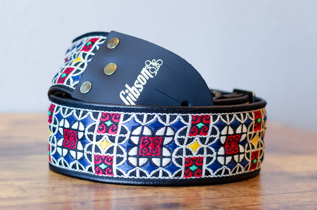 new GIBSON THE MOSAIC GUITAR STRAP haggertys 2
