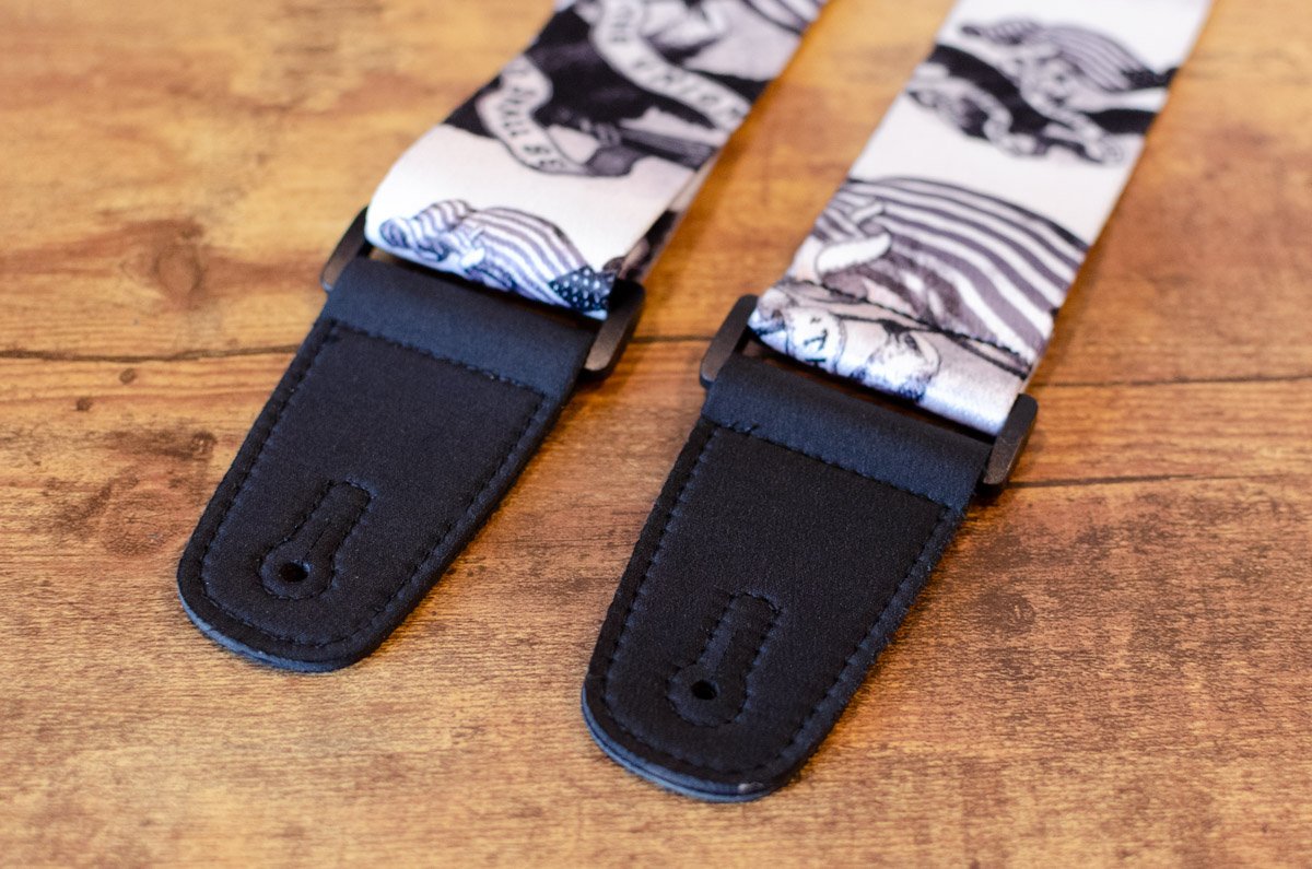 Henry Heller 2" Sublimation Guitar Strap US Army Union White