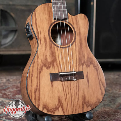 new Lanikai OA CEB Oak Baritone Ukulele Cutaway with Electronics haggertys 01 20240522154239