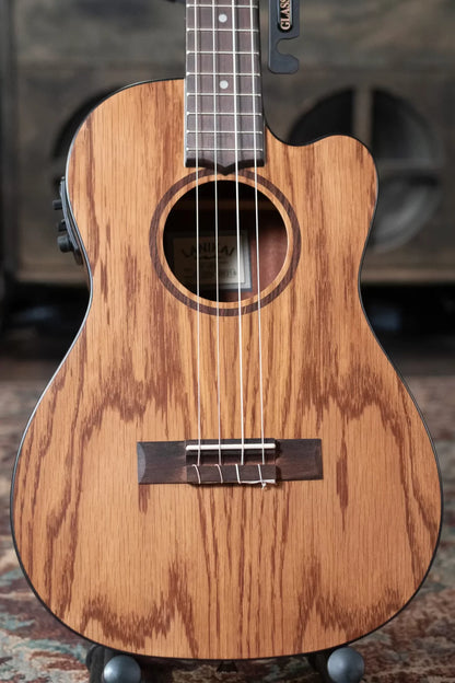 new Lanikai OA CEB Oak Baritone Ukulele Cutaway with Electronics haggertys 03 20240522154244