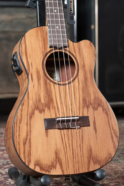 new Lanikai OA CEB Oak Baritone Ukulele Cutaway with Electronics haggertys 12 20240522154337