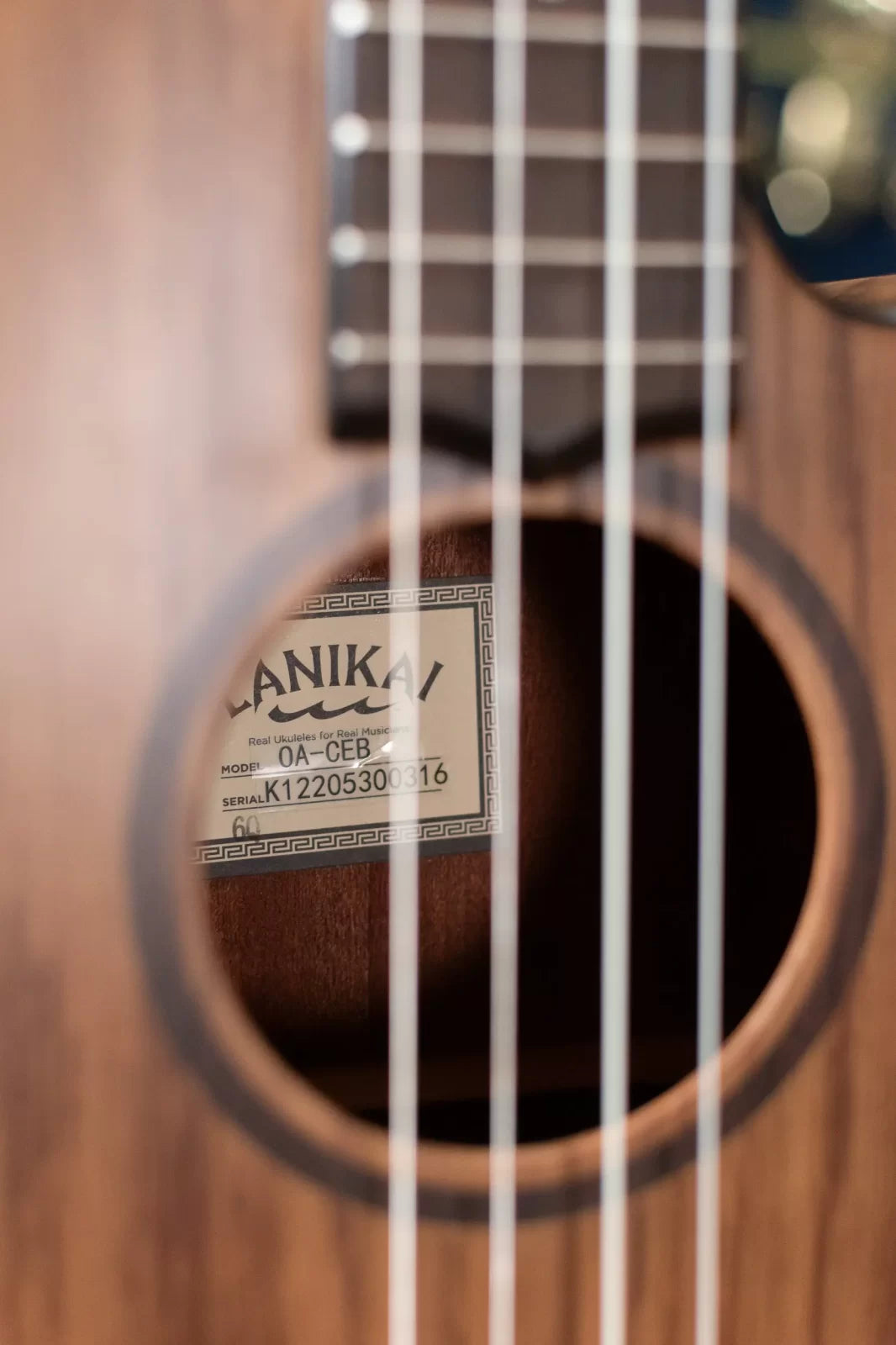 new Lanikai OA CEB Oak Baritone Ukulele Cutaway with Electronics haggertys 13 20240522154356