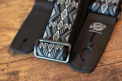 Lock-It 2" Guitar Strap - Retro Vintage Series - Carbon Canyon