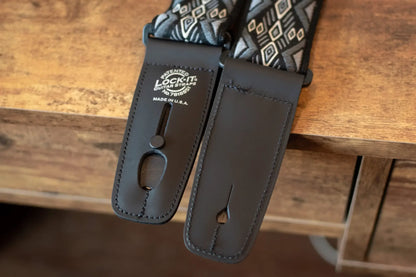 Lock-It 2" Guitar Strap - Retro Vintage Series - Carbon Canyon
