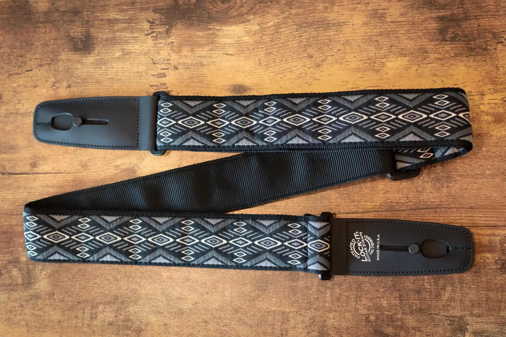 Lock-It 2" Guitar Strap - Retro Vintage Series - Carbon Canyon