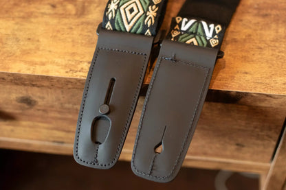 new Lock It 2 Guitar Strap Retro Vintage Series Emerald Isle haggertys 6