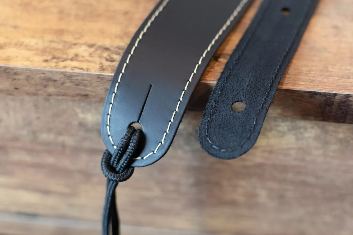 Martin Slim Leather Strap - Black