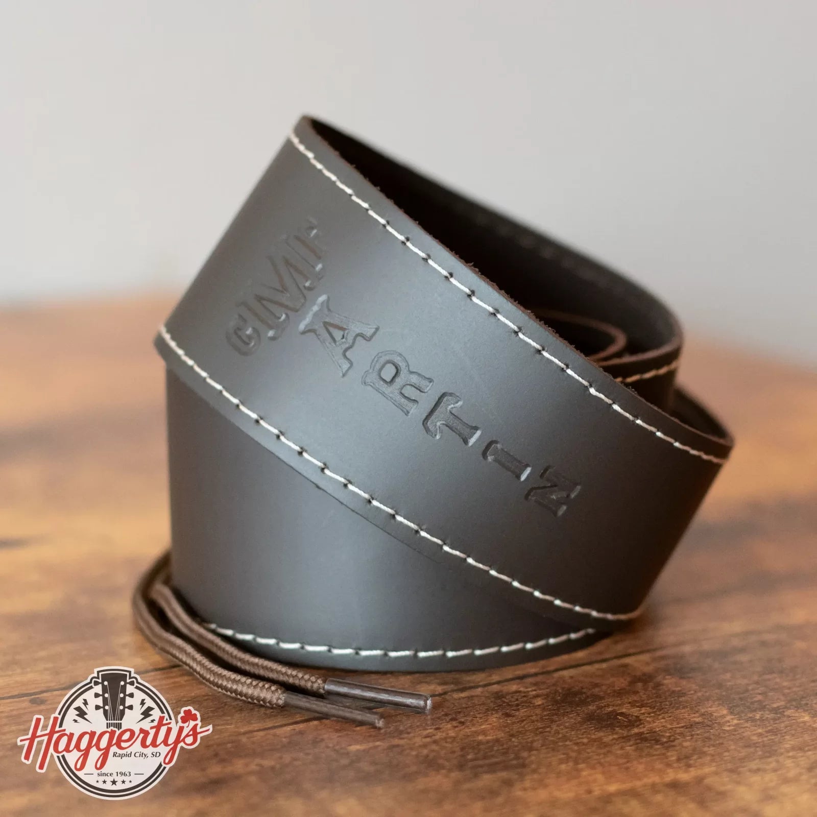 new Martin Slim Leather Strap Brown haggertys 1