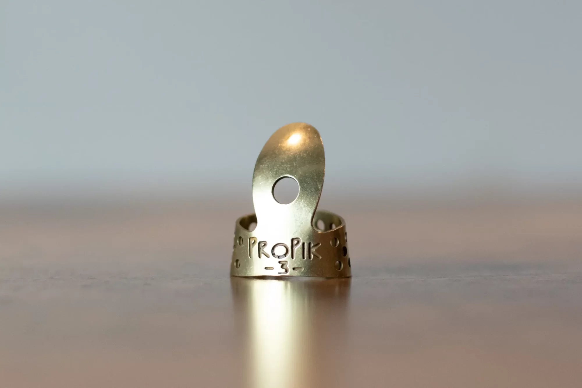 ProPik Brass Standard Fingerpick #3 Straight