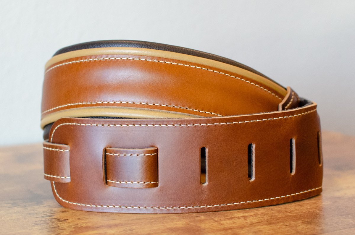new TAYLOR CENTURY STRAP LEATHER 2 5 BUTTERSCOTCH BLACK haggertys 02