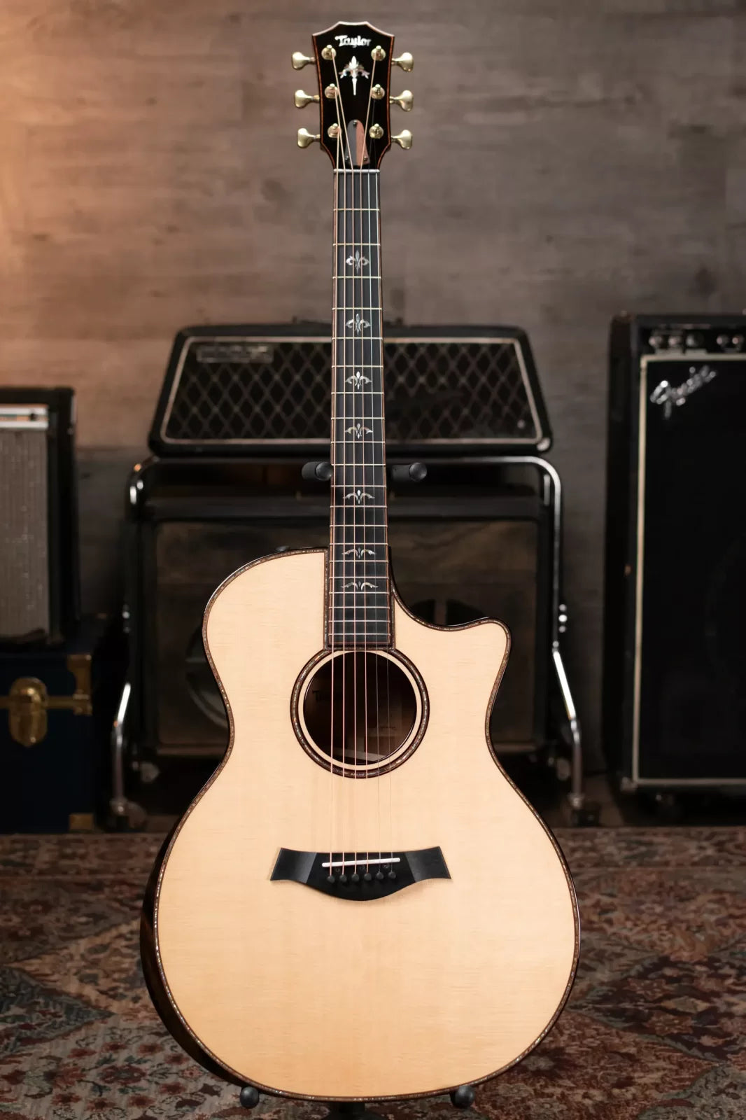 Taylor 2023 914ce LTD Koa/Sitka Spruce Grand Auditorium Acoustic/Electric Guitar - Shaded Edge Burst with Hardshell Case