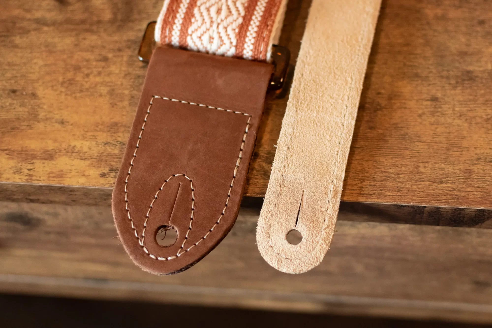 new Taylor Academy Guitar Strap White Brown Jacquard Cotton 2 haggertys 6
