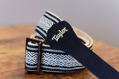 new Taylor Academy Strap White Black Jacquard Cotton 2 haggertys 5