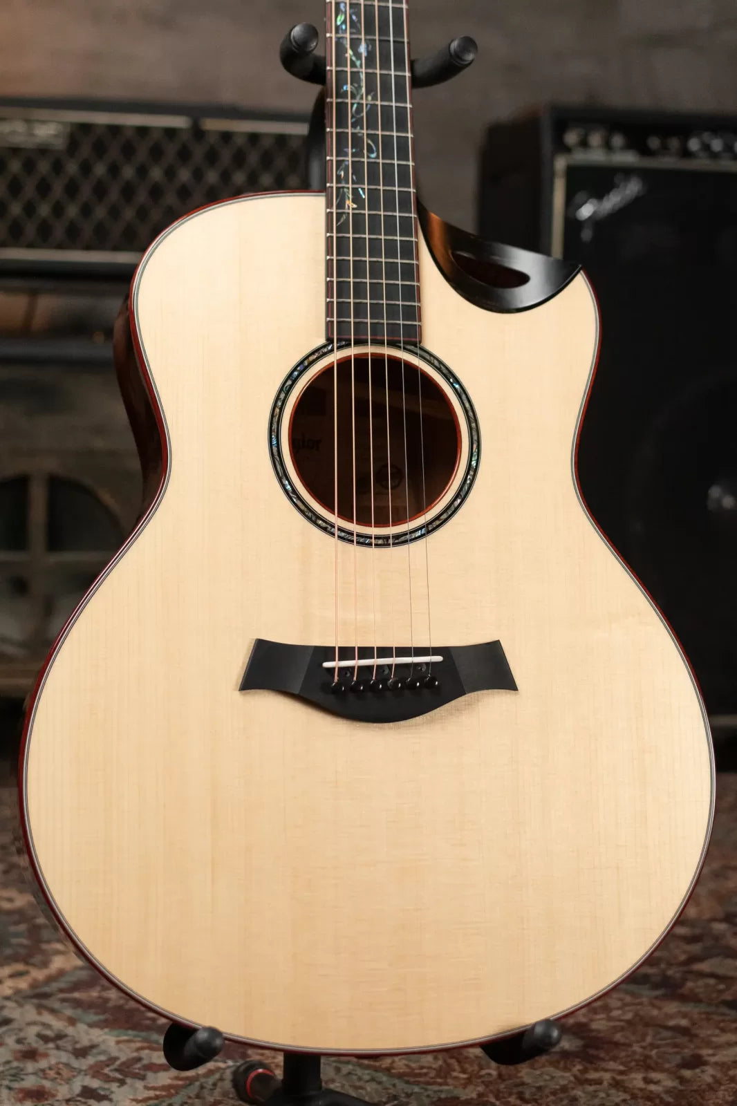 new Taylor Custom GS C16ce Honduran Rosewood Lutz Spruce Grand Symphony Acoustic Electric Guitar with Hardshell Case haggertys 03