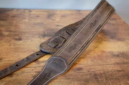 new Taylor Element Guitar Strap Dark Brown Distressed Leather 2 5 haggertys 12