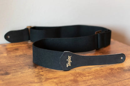 new Taylor GS Mini Guitar Strap Black Cotton 2 haggertys 3