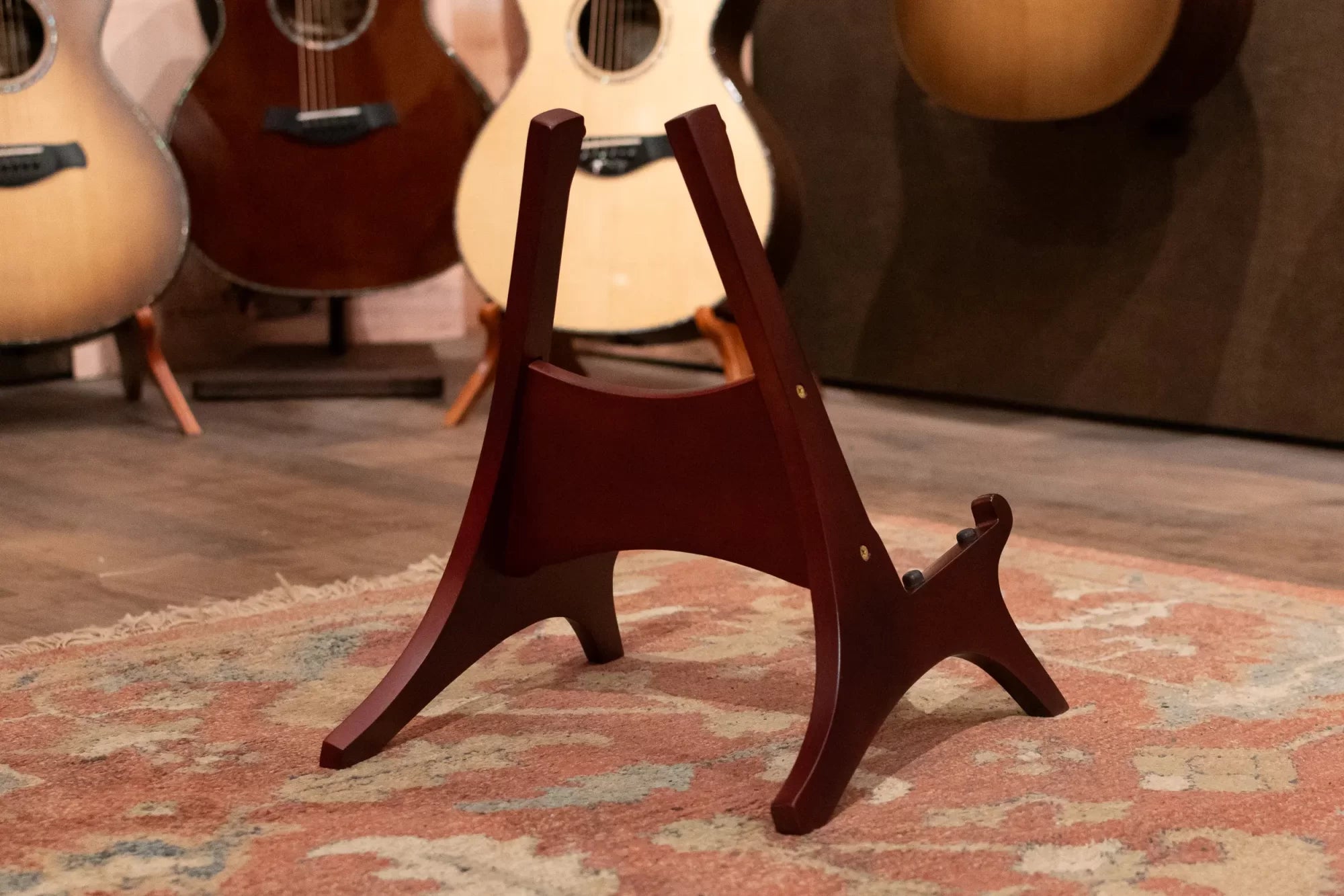 Taylor Guitar Stand - Mahogany, Dark Finish - Floor Model (Return Damaged)