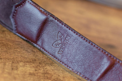 Taylor Vegan Leather Guitar Strap - Tan with Natural Textile Trim 2.5" (4203-25)