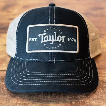 new Taylor Trucker Cap Black Khaki Taylor Patch haggertys 2