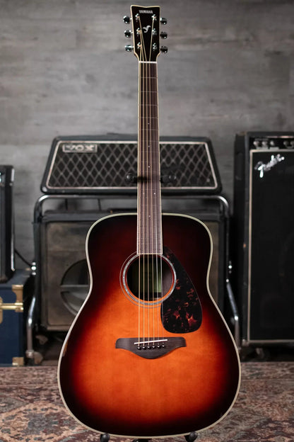 new Yamaha FG830 TBS Acoustic Guitar Tobacco Sun Burst haggertys 02
