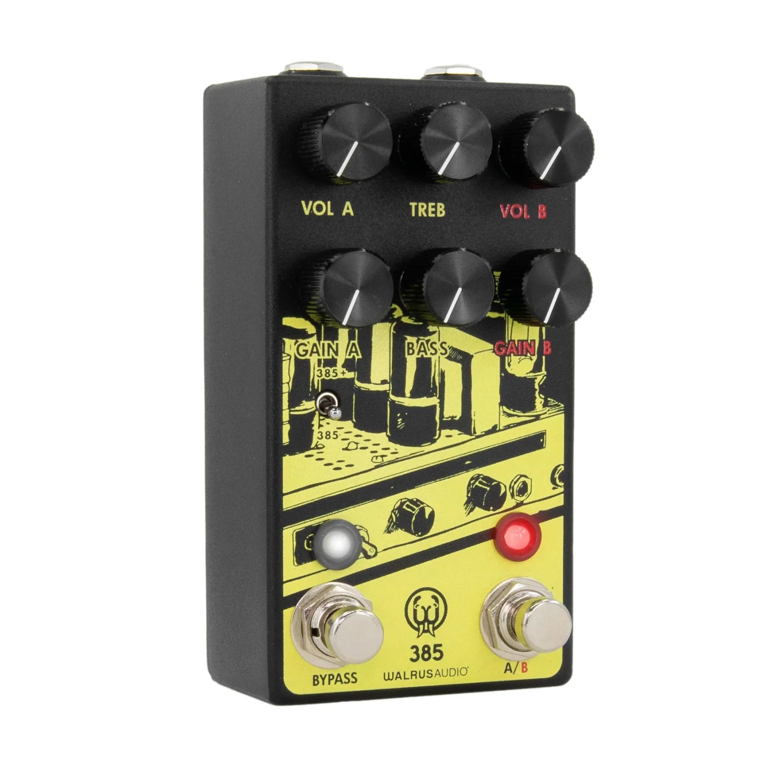 Walrus Audio 385 MKII Overdrive Effect Pedal Yellow