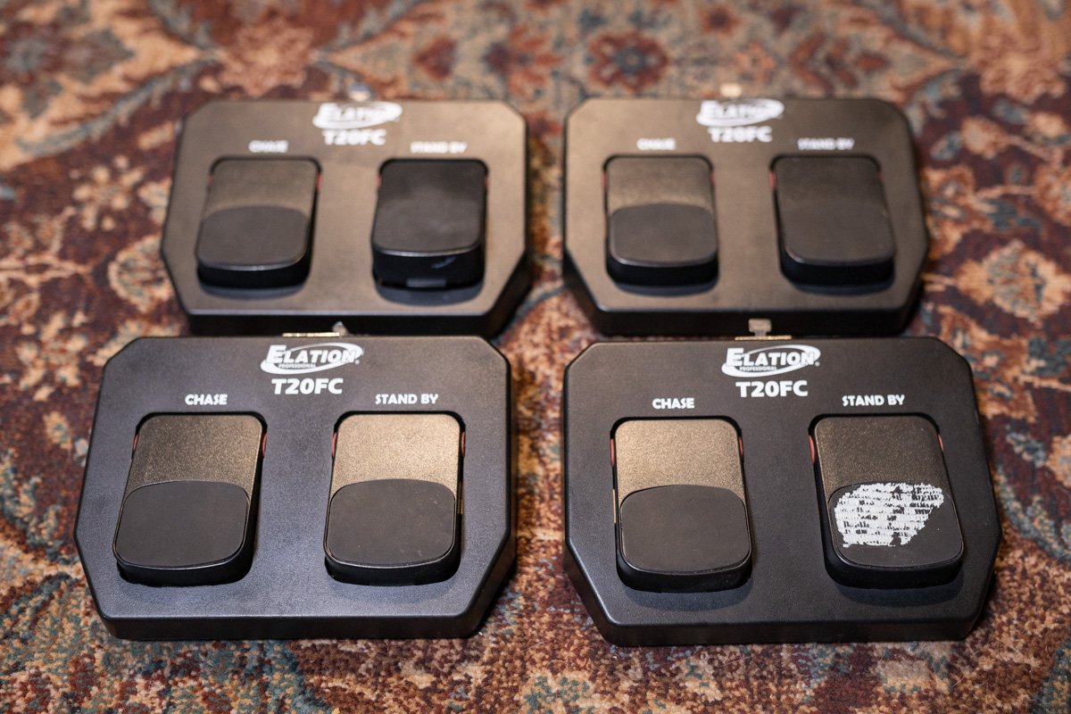 used excellent Elation Professional T20FC Foot Controls Set of 4 haggertys 2