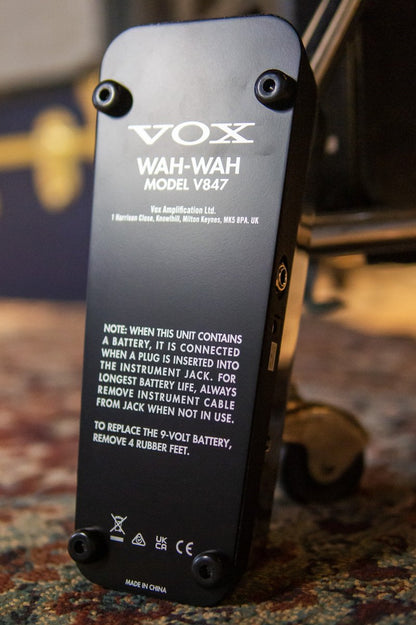 vox V847A wah pedal haggertys 3
