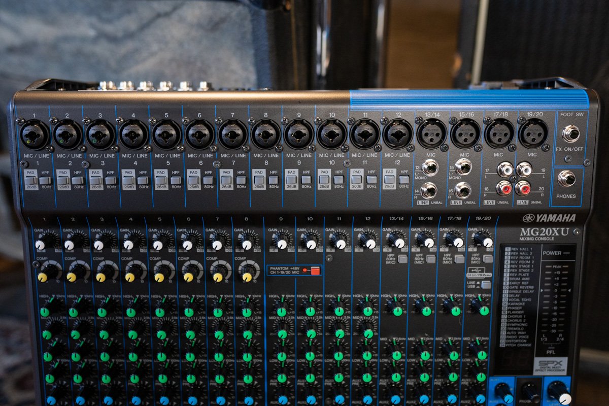 yamaha mg20xu 20 channel mixer haggertys 02